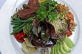 Chef's salad with marinated cripsy tofu
